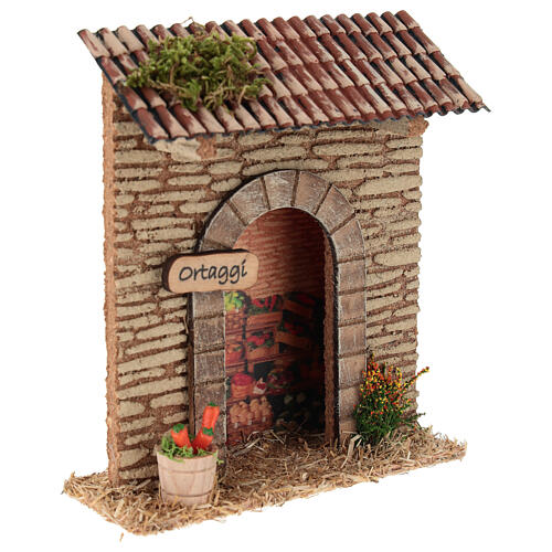 Fruit and Vegetable Shop Figurine 15x5x15 cm Nativity 8-10 cm 3