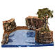 Scogliera in sughero con pino marittimo 20x15x15 cm presepe 8-10 cm s1