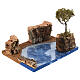 Scogliera in sughero con pino marittimo 20x15x15 cm presepe 8-10 cm s3