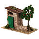 Rimessa fienile con albero di mele 20x10x10 cm presepe 4-6 cm s2