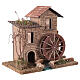 Mulino con ruscello e movimento 25x15x20 cm presepe 8-10 cm s2