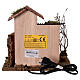 Mulino con ruscello e movimento 25x15x20 cm presepe 8-10 cm s4