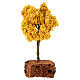 Albero autunnale chioma gialla 15 cm presepe 8-10 cm s3