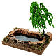 Étang avec saule pleureur 15x10x15 cm crèche 8-10 cm s2