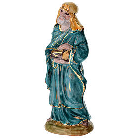 Rei Mago em pé Dellarte Ceramiche pintado à mão 20 cm