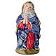 Statuette Vierge crèche Dellarte Ceramiche peinte à la main 20 cm s1