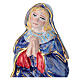 Statuina Madonna presepe Dellarte Ceramiche dipinta a mano 20 cm s2