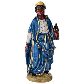Roi Mage statue crèche Dellarte Ceramiche peinte à la main 20 cm