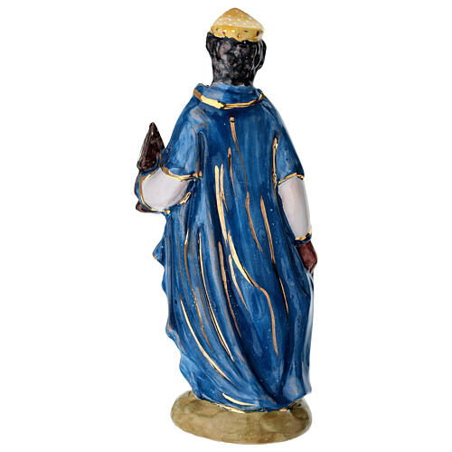 Re Mago presepe Dellarte Ceramiche dipinto a mano 20 cm 5