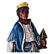 Rei Mago negro presépio Dellarte Ceramiche pintado à mão 20 cm s2
