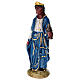 Rei Mago negro presépio Dellarte Ceramiche pintado à mão 20 cm s3