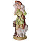 Pastore pecora spalle presepe 20 cm Dell'arte Ceramiche dipinto a mano s3