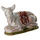 Asino dipinto a mano presepe 20 cm Dell'Arte Ceramiche s2