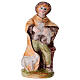 Pastore con pecora in braccio presepe 20 cm dipinto a mano Dell'Arte Ceramiche s1