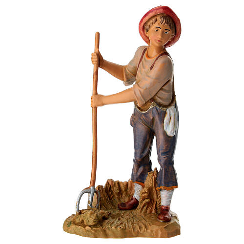 Jovem com forquilha para presépio Fontanini 12 cm 1