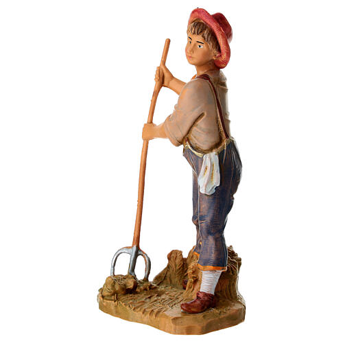 Jovem com forquilha para presépio Fontanini 12 cm 2