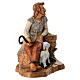 Père assis avec agneau crèche Fontanini 12 cm s3