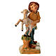 Figlio con agnello in braccio presepe Fontanini 12 cm s2