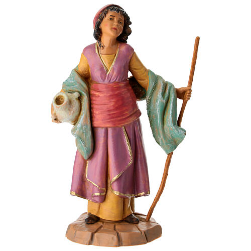 Pastorella con brocca e bastone presepe Fontanini 20 cm 1
