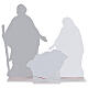 Nativity Scene with 5 forex characters, 80 cm s6