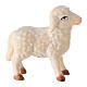 Oil painted wood lamb for Val Gardena Nativity Scene, Leonardo collection s1