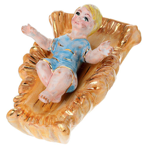 Geburt Christi, 20 cm Krippe, handbemalt – Dellarte Ceramiche 2