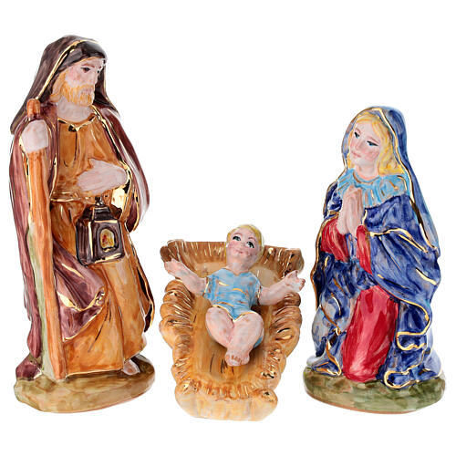 Hand-painted Dellarte Ceramiche Nativity Scene, 20 cm 1