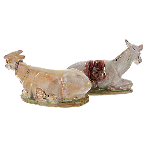 Weihnachtskrippe, 12-teiliges Set, 20 cm Krippe, handbemalt – Dellarte Ceramiche 14