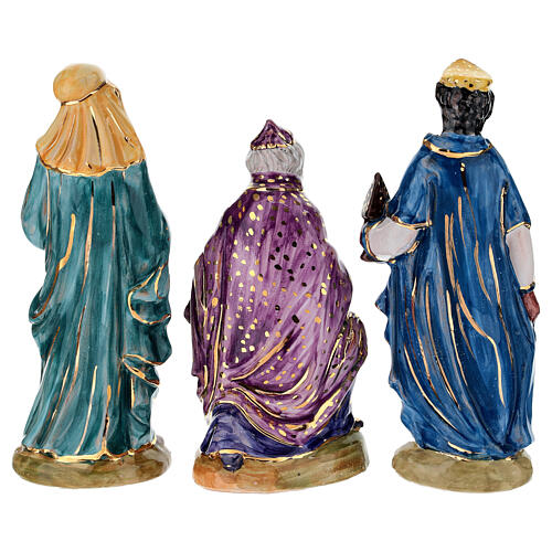 Set of 12 hand-painted Nativity figurines by Dellarte Ceramiche, 20 cm 11