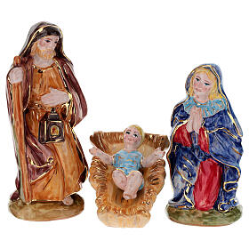 Set 12 pz statuine natività Dellarte Ceramiche dipinta a mano 20 cm