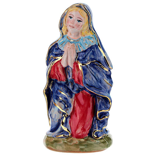 Set 12 pz statuine natività Dellarte Ceramiche dipinta a mano 20 cm 3