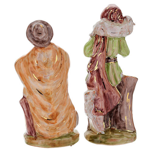 Set 12 pz statuine natività Dellarte Ceramiche dipinta a mano 20 cm 13