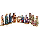 Set 12 pz statuine natività Dellarte Ceramiche dipinta a mano 20 cm s1