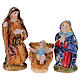 Set 12 pz statuine natività Dellarte Ceramiche dipinta a mano 20 cm s2