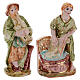 Set 12 pz statuine natività Dellarte Ceramiche dipinta a mano 20 cm s6