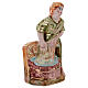 Set 12 pz statuine natività Dellarte Ceramiche dipinta a mano 20 cm s7
