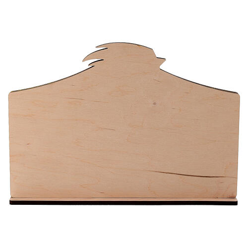 Natività legno feltro colorato stile moderno SPIRA 18x25 cm 4
