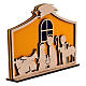 Natività legno feltro colorato stile moderno SPIRA 18x25 cm s3