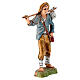 Pastore giovane presepe 10 cm con fagotto Moranduzzo s2
