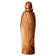 Sacra famiglia 25 cm legno d'ulivo Terrasanta volto stilizzato s4