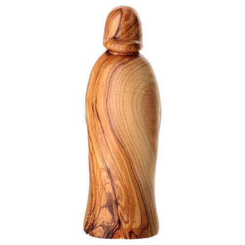 Statua legno d'ulivo Sacra Famiglia 20 cm Terrasanta 4