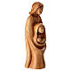 Statua legno d'ulivo Sacra Famiglia 20 cm Terrasanta s3