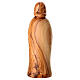 Statua legno d'ulivo Sacra Famiglia 20 cm Terrasanta s4