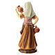 Shepherdess with amphorae figurine, colored resin nativity scene 30 cm s5