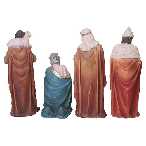 Scena presepe in resina completa 80 cm 11 pezzi 25