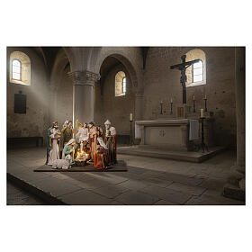 Complete Nativity Scene of 100 cm in resin, set of 11