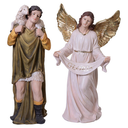 Crèche complète 11 pièces en résine 100 cm 12