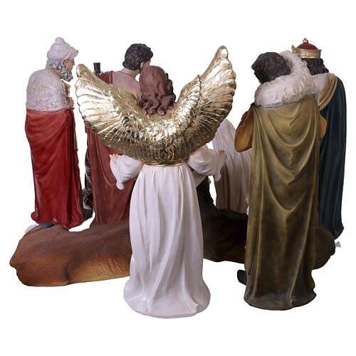 Crèche complète 11 pièces en résine 100 cm 24