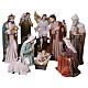 Complete nativity set 100 cm in resin, 11 pieces s1