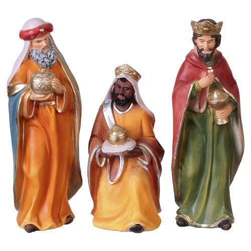 Presepe completo 11 pz - 20 cm in resina 5